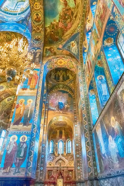 Erlöserkirche auf Blut, Innenraum, St. Peter-burg, Russland — Stockfoto