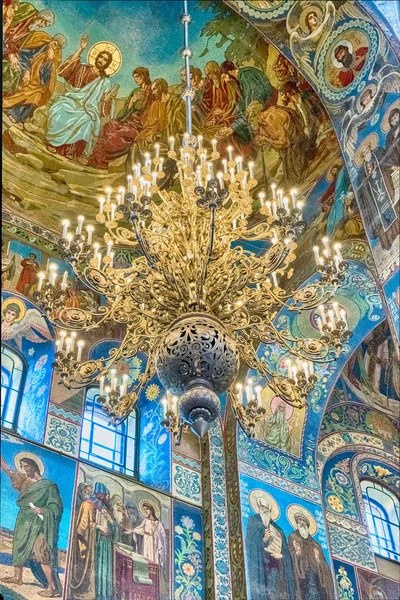 Chiesa del Salvatore su Sangue, interno, San Pietroburgo, Russia — Foto Stock