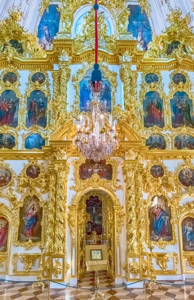 Interiér kostela Grand Palace Peterhof, Rusko — Stock fotografie