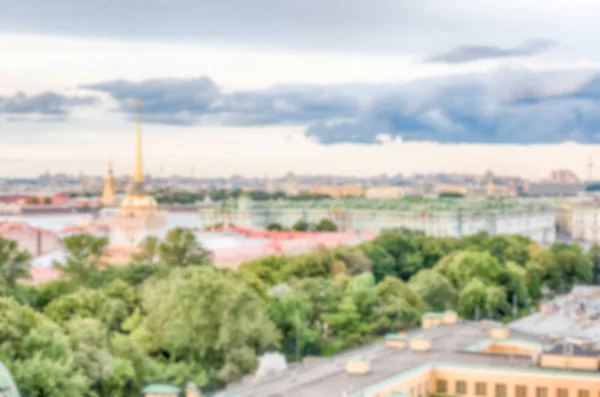 Rozostřeného pozadí s malebnou fontánu Gorkého parku, Moskva, Rusko — Stock fotografie