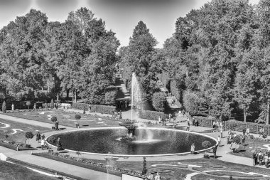 Görünüm Peterhof Sarayı ve bahçeleri, Rusya Federasyonu