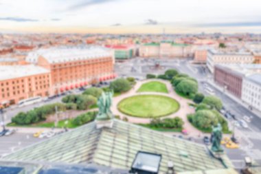 St. Petersburg, Rusya Federasyonu üzerinde panoramik manzaralı ufuk arka plan