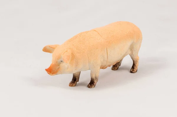Модель игрушечной свиньи — стоковое фото