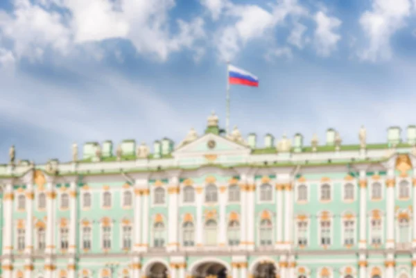Fundo desfocado do Palácio de Inverno, Museu Hermitage, São Petersburgo, Rússia — Fotografia de Stock