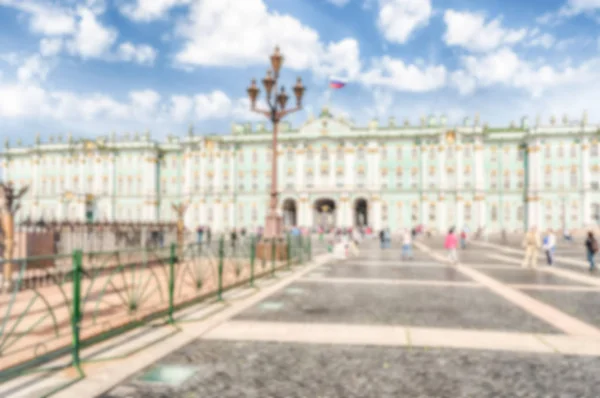 Fundo desfocado do Palácio de Inverno, Museu Hermitage, São Petersburgo, Rússia — Fotografia de Stock