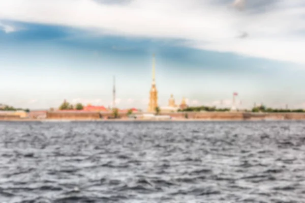 Defocused background of Peter and Paul Fortress, St. Petersburg, Russia — Stock Photo, Image