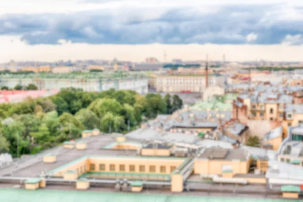 Fundo desfocado com vista panorâmica sobre São Petersburgo, Rússia — Fotografia de Stock