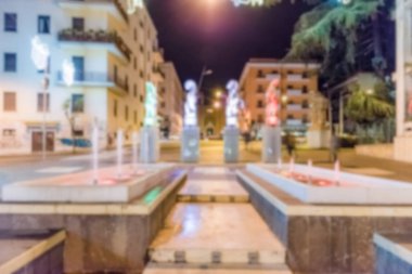 Cosenza, İtalya Merkez Caddesi'nin ufuk arka plan