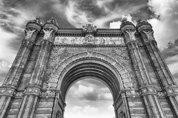 Arc de Triomf, arc de triomphe emblématique à Barcelone, Catalogne, Espagne — Photo