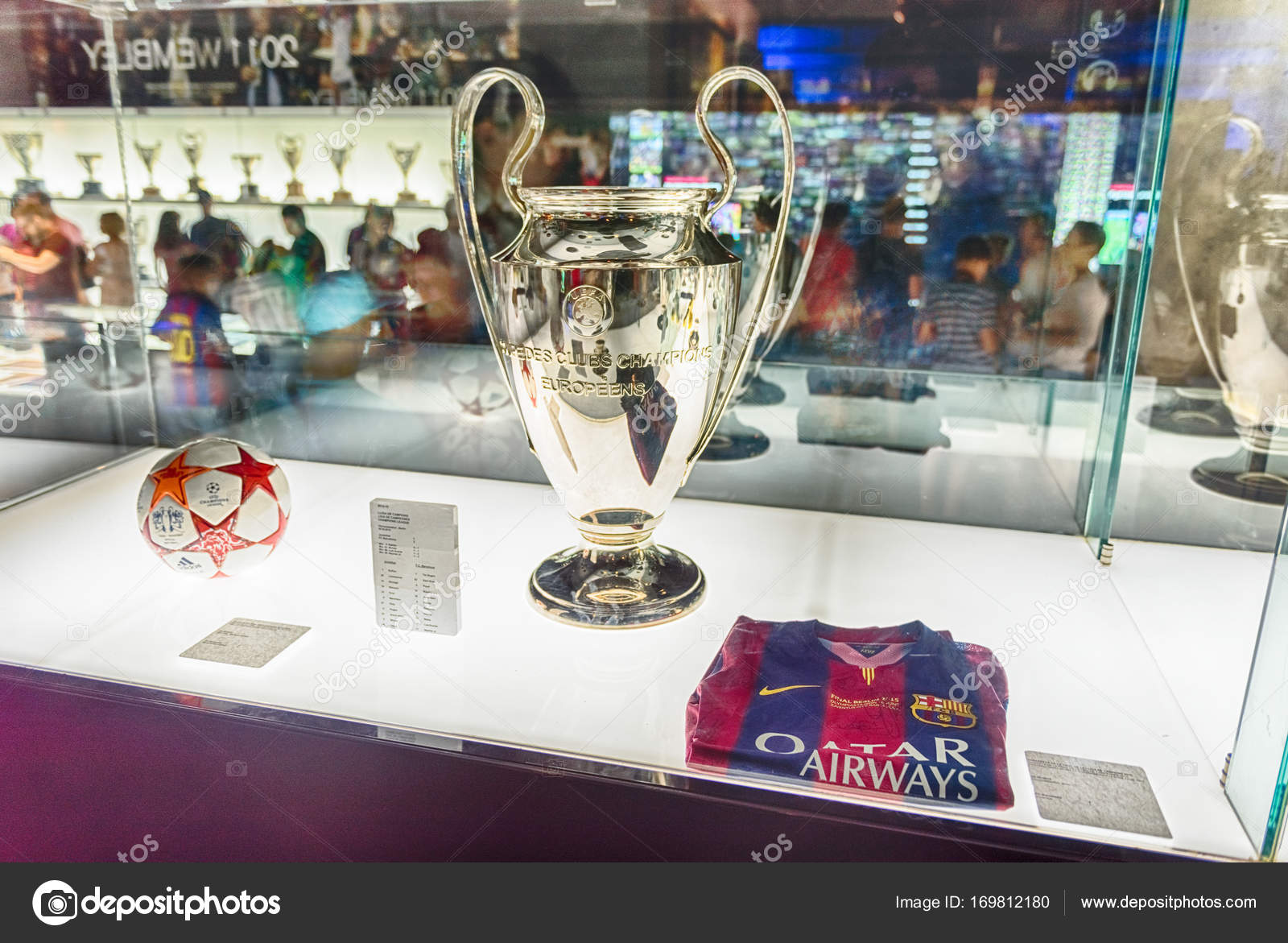 Champions League Trophy Camp Nou Museum Barcelona