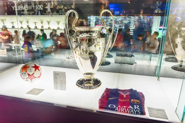 Şampiyonlar Ligi kupa, Camp Nou Müzesi, Barcelona, Katalonya, İspanya