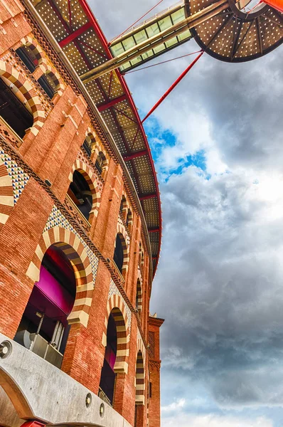 Antiga Placa de toros de las Arenas, Barcelona, Catalunha, Espanha — Fotografia de Stock