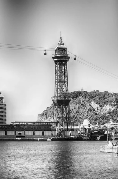 Torre Jaume I, Port Vell di Barcellona, Catalogna, Spagna — Foto Stock