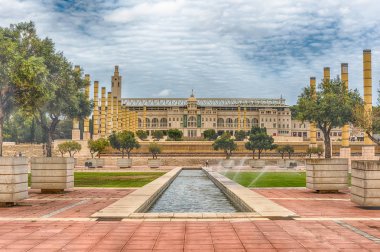 Olympic Park Montjuic, Barselona, Katalonya, İspanya mimarisi