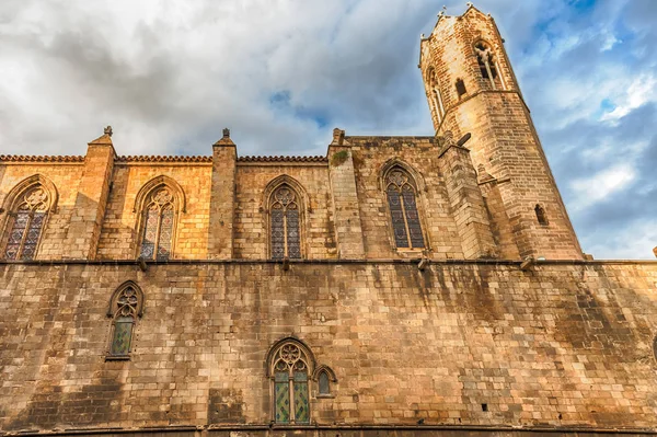 Paredes medievales en Barcelona, Cataluña, España — Foto de Stock