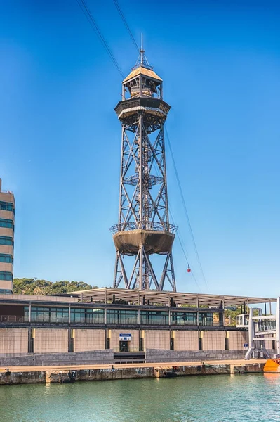 Torre Jaume I, Port Vell di Barcellona, Catalogna, Spagna — Foto Stock