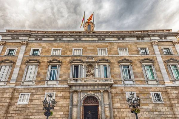 Facciata del Palau de la Generalitat de Catalunya, Barcellona, Spagna — Foto Stock