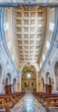 San Francesco Kilisesi, Massa Lubrense, İtalya içinde panoramik görünüm