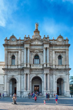 Cephe, kilise Our Lady, tespih, Pompei, İtalya