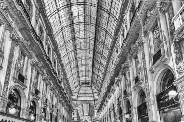 Galleria Vittorio Emanuele II, ikonik Alışveriş Merkezi, Milano, İtalya