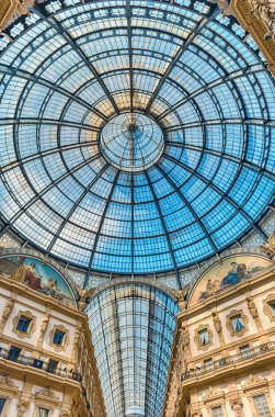 Galerinin Cam Kubbesi Vittorio Emanuele Ii, Milan, İtalya