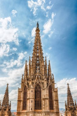 Ana kuleye Barselona Katedrali, Catalonia, İspanya