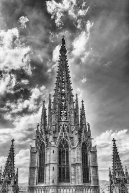 Ana kuleye Barselona Katedrali, Catalonia, İspanya