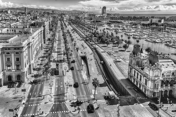 グラシアコロム ・ デ ・ バルセロナ, カタロニア, スペインの空撮 — ストック写真