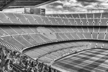 İç Camp Nou Stadyumu Fc Barcelona, Catalonia, İspanya