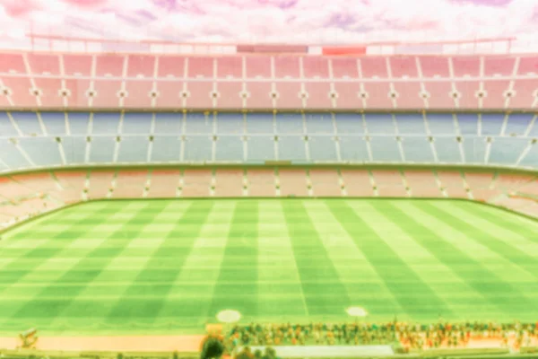 一个空荡荡的欧洲足球场的背景被击败 — 图库照片