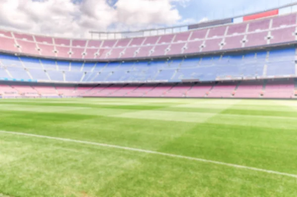 Defocused háttér-val egy üres európai labdarúgó-stadion — Stock Fotó