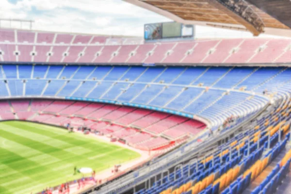 一个空荡荡的欧洲足球场的背景被击败 — 图库照片