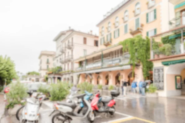 Fondo desenfocado con la ciudad de Bellagio, Italia — Foto de Stock
