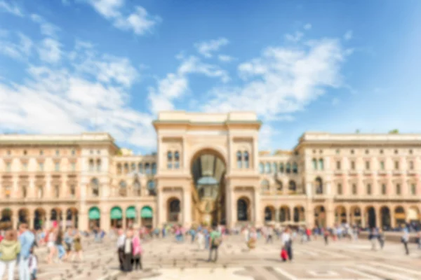 Rozostřeného pozadí Galleria Vittorio Emanuele Ii v Miláně, Itálie — Stock fotografie