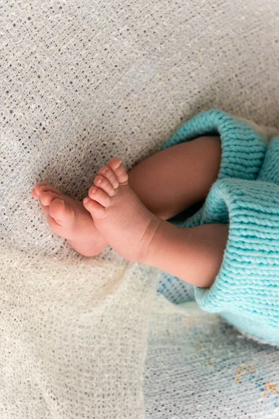 Closeup of a newborn baby feet — Stock Photo, Image