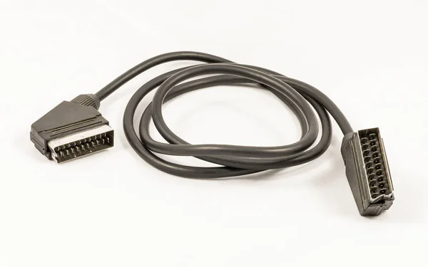 Scart AV з'єднувальний кабель — стокове фото