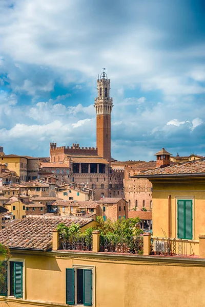 View Picturesque City Centre Siena One Nation Most Visited Tourist — Stock Photo, Image