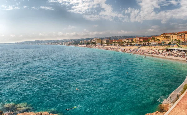 Nice Cote Azur Fransa Daki Castle Hill Den Rıhtımın Anglais — Stok fotoğraf