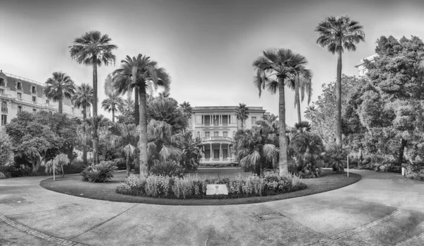 Nice France August Panoramic View Facade Musee Massena Beautiful Garden — Stock Photo, Image