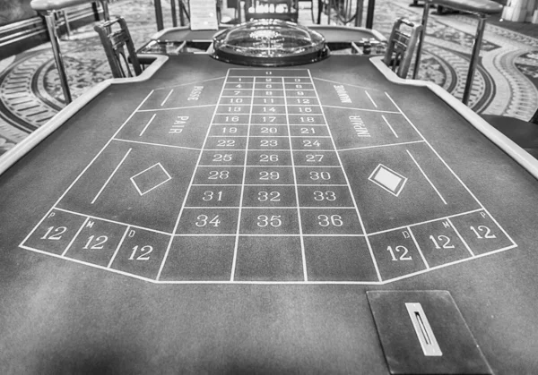 Monte Carlo Monako Sierpnia Klasyczny Stół Ruletki Kasyna Monte Carlo — Zdjęcie stockowe