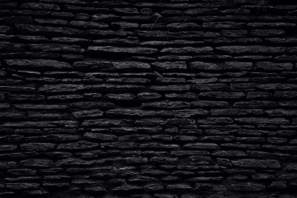 Black Background Old Weathered Natural Sandstone Wall Black White Photo — Stock Photo, Image