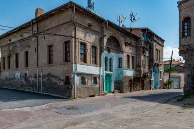 Develi, Kayseri - Türkiye. 20 Ağustos 2019: Eski Develi Evlerinin Bir Şehir Vew 'ı..