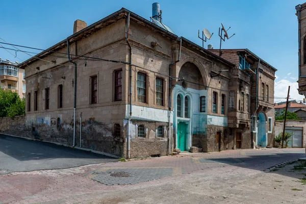 Develi Kayseri Turquie Août 2019 Vew Old Develi Maisons Stone — Photo