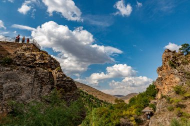 Yahyali, Kayseri, Türkiye. 20 Ağustos 2019: Derebag Şelaleleri, Yahyali - Kayseri.  