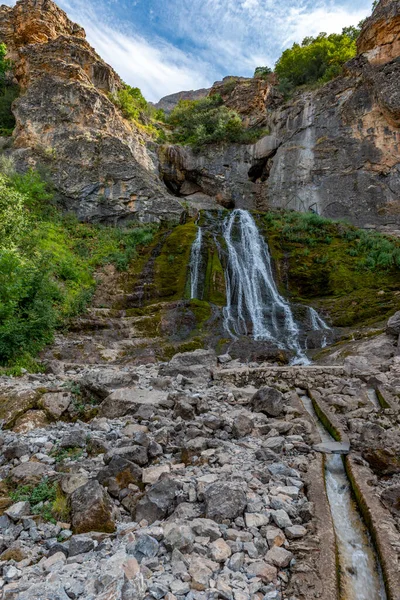 Yahyali Kayseri Türkiye Ağustos 2019 Derebag Şelaleleri Yahyali Kayseri — Stok fotoğraf