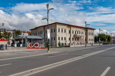 Sivas, Türkiye. 24 Ağustos 2019: Sivas Şehir Merkezi Görünümü.