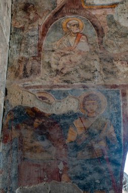 Nigde, Hindi. 25 Ağustos 2019: Aktas 'taki Andaval (Adualis, Ambabalis) Kilisesi. Zenci. Konstantin Bazilikası, Helena Kilisesi.  