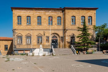 26 Ağustos 2019. Nigde, Hindi. Eski Zenci evlerinin manzara görüntüsü.