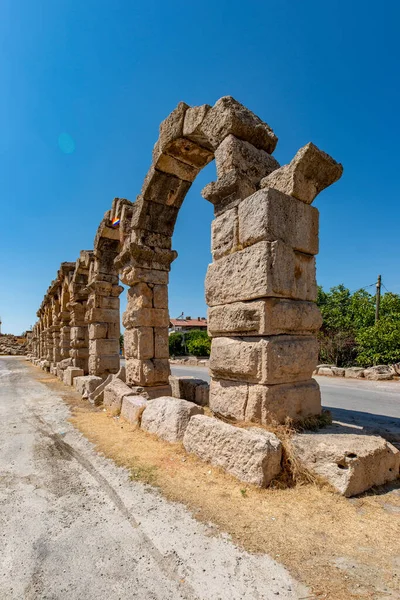 Aqueduto Romano Kemerhisar Antiga Tyana Kemerhisar Bor Nigde Turquia — Fotografia de Stock