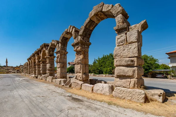 Aqueduto Romano Kemerhisar Antiga Tyana Kemerhisar Bor Nigde Turquia — Fotografia de Stock